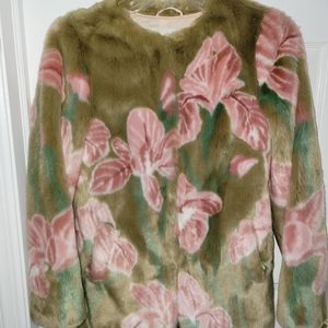 Anthropology Multicolor Iris faux fur by Seen Worn